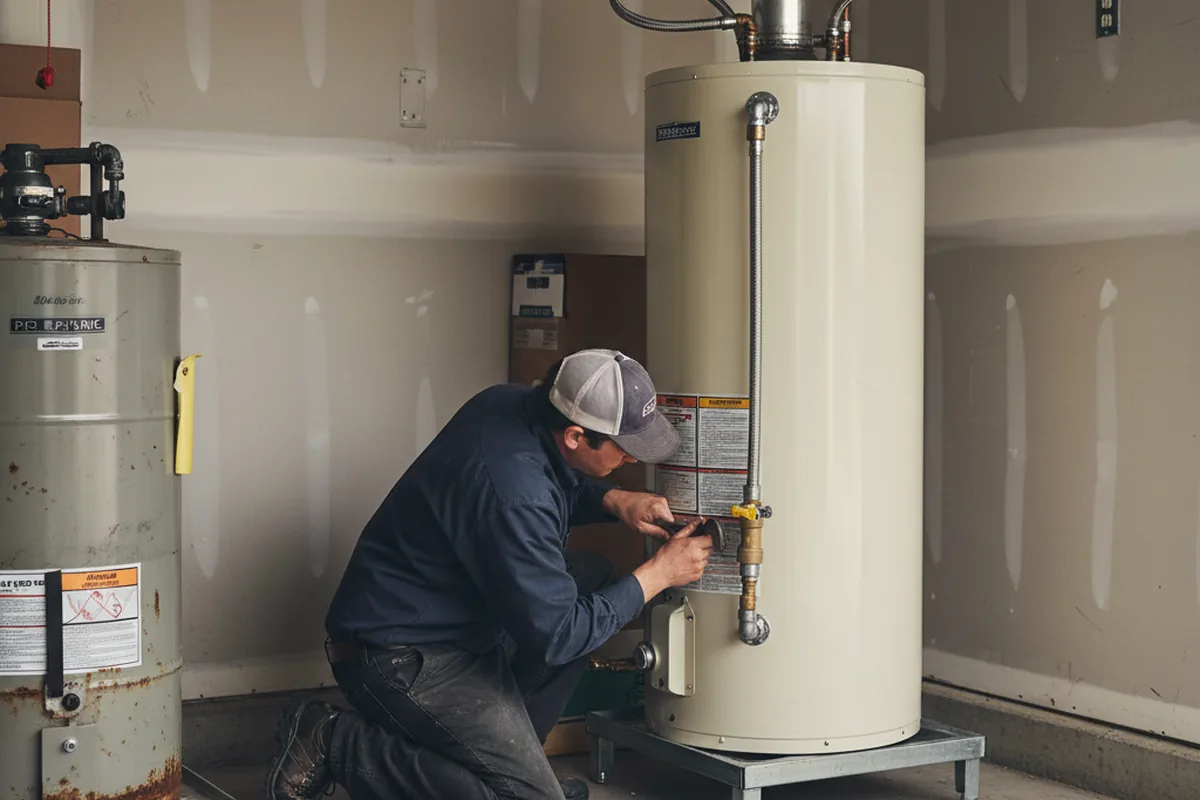 Water heater and shutoff valve replacement in Blairsville
